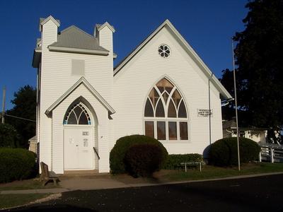 white library building