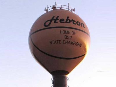 water tower shaped like a basketball